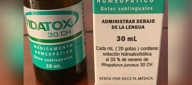 ¿Cómo se debe tomar el Vidatox 30CH?