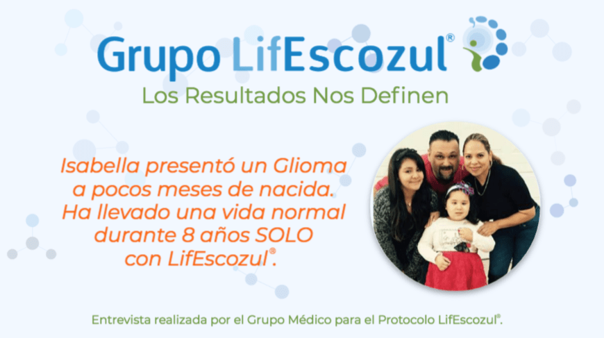 Resultados obtenidos en el Protocolo LifEscozul® en la paciente Isabella Lopez