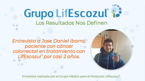 Resultados obtenido en el Protocolo LifEscozul® en el paciente Jose Daniel Ibarra.