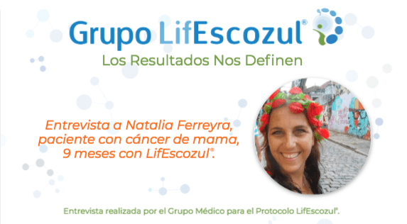 Resultados obtenido en el Protocolo LifEscozul® en la paciente Natalia Ferreyra